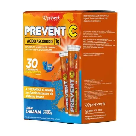 Prevent C 1G 30 Comprimidos Efervescentes preço